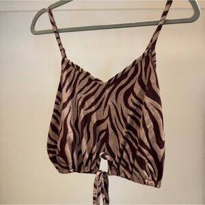 BP zebra print coverup / PJ set